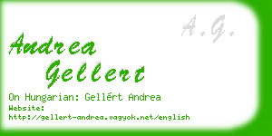 andrea gellert business card
