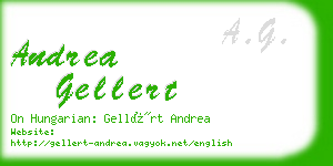andrea gellert business card